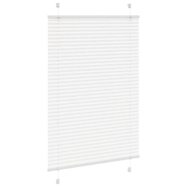 vidaXL Store pliss&eacute; blanc 90x150 cm largeur du tissu 89,4 cm polyester