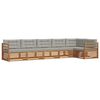 vidaXL Ensemble de canap&eacute;s d'ext&eacute;rieur 6 pcs Gris Naturel et Clair