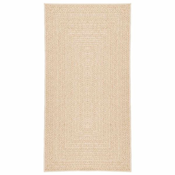vidaXL Tapis ZIZUR beige 60x110 cm aspect de jute int&eacute;rieur ext&eacute;rieur