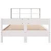 vidaXL Lit biblioth&egrave;que sans matelas blanc 120x190 cm bois pin massif