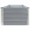vidaXL Lit sur&eacute;lev&eacute; de jardin Acier galvanis&eacute; 320x40x45 cm Gris