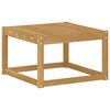 vidaXL Table de jardin Bois d'Acacia Massif Blanc 59 x 59 x 37 cm