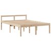 vidaXL Lit biblioth&egrave;que sans matelas 140x190 cm bois de pin massif