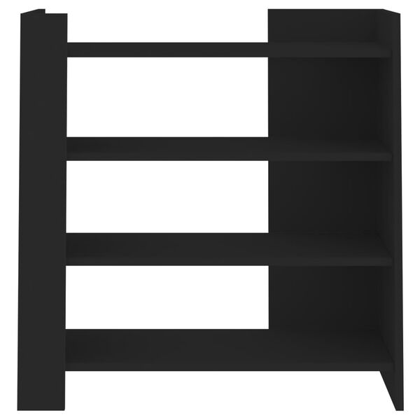 vidaXL Buffet noir 73,5x35x75 cm bois d'ing&eacute;nierie
