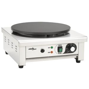 vidaXL Crêpière électrique avec bac de récupération 40 cm 3000 W