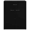 vidaXL Buffet noir 60x30x75 cm bois d'ing&eacute;nierie