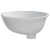 vidaXL &Eacute;vier de salle de bain blanc 38,5x33,5x19 cm ovale c&eacute;ramique