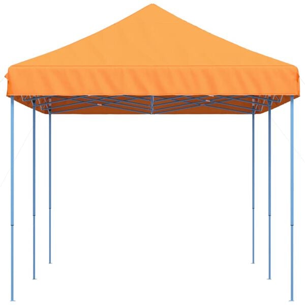 vidaXL Tente de r&eacute;ception pliable escamotable orange 580x292x315 cm