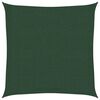 vidaXL Voile d'ombrage 160 g/m&sup2; Vert fonc&eacute; 2x2 m PEHD