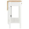 vidaXL Ensemble de bar 5 pcs Blanc Bois de pin massif