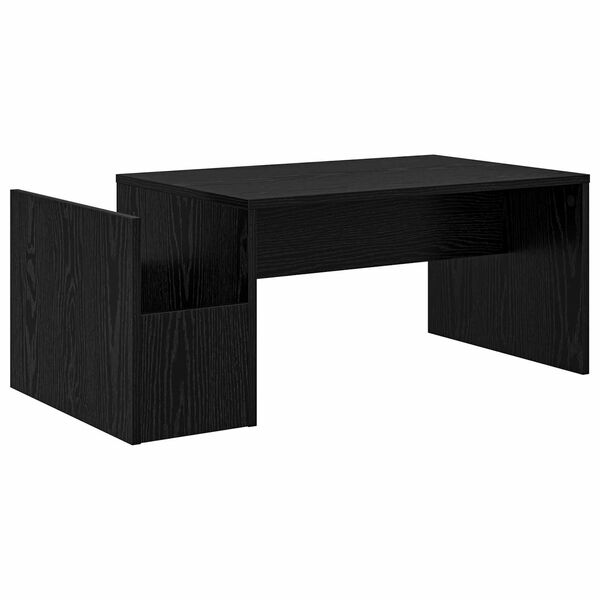 vidaXL Table basse Ch&ecirc;ne noir 90 x 45 x 35 cm Bois d'ing&eacute;nierie