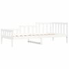 vidaXL Lit de jour sans matelas blanc 90x200 cm bois de pin massif