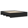 vidaXL Cadre de lit sans matelas noir 160x200 cm bois d'ingénierie