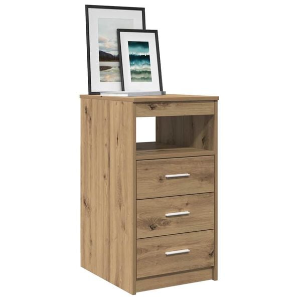 vidaXL Commode chêne artisanal 40x50x76 cm bois d'ingénierie