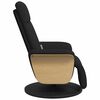 vidaXL Fauteuil inclinable de massage avec repose-pieds noir tissu