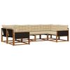 vidaXL Ensemble de canap&eacute;s d'ext&eacute;rieur 6 pcs Naturel et Beige