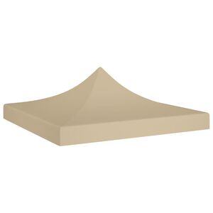 vidaXL Toit de tente de r&eacute;ception 3x3 m Beige 270 g/m&sup2;
