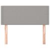 vidaXL Tête de lit Gris clair 90x5x78/88 cm Tissu
