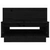 vidaXL Table basse Noir 80x55x40,5 cm Bois massif de pin