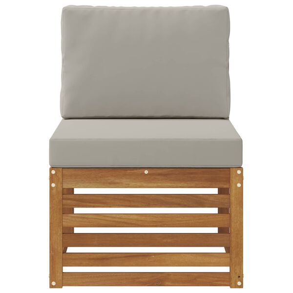 vidaXL Sofa de milieu ext&eacute;rieur Bois d'Acacia Massif Naturel