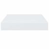 vidaXL &Eacute;tag&egrave;re murale flottante 2 pcs Blanc brillant 23x23,5x3,8cm MDF