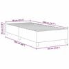 vidaXL Cadre de lit plateforme Cr&egrave;me 90 x 200 cm tissu