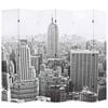vidaXL Cloison de s&eacute;paration pliable 228x170 cm New York Noir et blanc