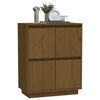 vidaXL Buffet Marron miel 60x34x75 cm Bois massif de pin