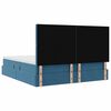 vidaXL Lit de Rangement avec matelas Bleu fonc&eacute; 180 x 200 cm Velours