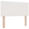 vidaXL T&ecirc;te de lit LED Cr&egrave;me 80 cm Tissu en velours c&ocirc;tel&eacute;