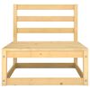 vidaXL Salon de jardin 9 pcs avec coussins Bois de pin massif