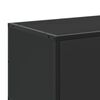 vidaXL Meuble TV noir 100x35x41 cm bois d'ingénierie et métal