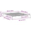 vidaXL Cadre de lit Marron 180 x 220 cm Pin massif