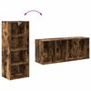 vidaXL Armoire suspendue avec stockage Ch&ecirc;ne fum&eacute; 40 x 29,5 x 100 cm