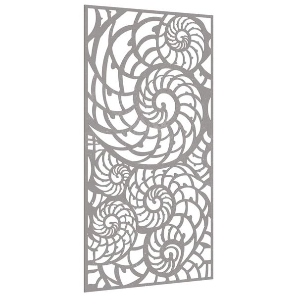 vidaXL D&eacute;coration murale de jardin 105x55 cm acier corten design coque