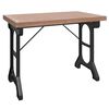 vidaXL Table &agrave; d&icirc;ner 110x65x82 cm Bois de sapin massif et fer