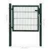 vidaXL Portillon Acier Vert 105x150 cm