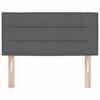 vidaXL T&ecirc;te de lit LED avec t&ecirc;te de lit Gris fonc&eacute; 100 cm Polyester