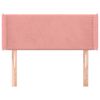 vidaXL T&ecirc;te de lit avec oreilles Rose 83x16x78/88 cm Velours