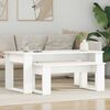 vidaXL Ensemble de tables basses 2 pcs Blanc Bois d'ing&eacute;nierie