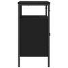 vidaXL Armoire lavabo de salle de bain noir 60x30x60 cm