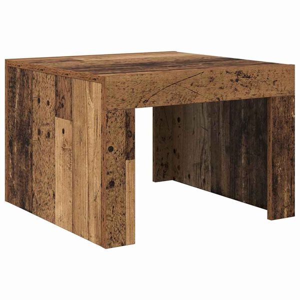 vidaXL Table basse Bois ancien 50 x 50 x 35 cm Bois d'ing&eacute;nierie