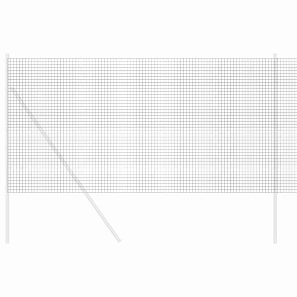 vidaXL Clôture en fil soudé Gris 1.4 x 10 m Acier