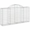 vidaXL Paniers &agrave; gabions arqu&eacute;s 7 pcs 200x30x100/120 cm Fer galvanis&eacute;
