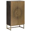 vidaXL Haut Armoire Laiton 53,5 x 30 x 95 cm