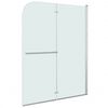 vidaXL Cabine de douche pliable 2 panneaux ESG 95x140 cm