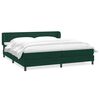 vidaXL Sommier &agrave; lattes de lit et matelas vert fonc&eacute; 180x220cm velours