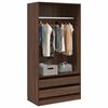 vidaXL Garde-robe Ch&ecirc;ne marron 100x50x200 cm Bois d'ing&eacute;nierie