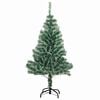 vidaXL Arbre de No&euml;l artificiel floconn&eacute; de neige avec lumi&egrave;re LED