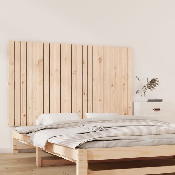 vidaXL T&ecirc;te de lit murale 147x3x90 cm Bois massif de pin